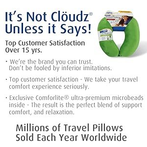 Cloudz Microbead Travel Neck Pillow