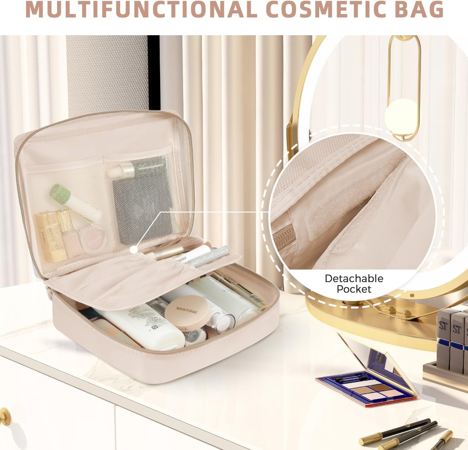 1769306793 BAGAIL 8 Set Packing Cubes Luggage Packing Organizers for Travel Accessories Cream.jpg