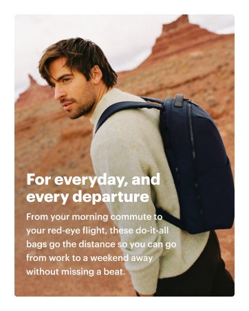 For everyday, and every departure