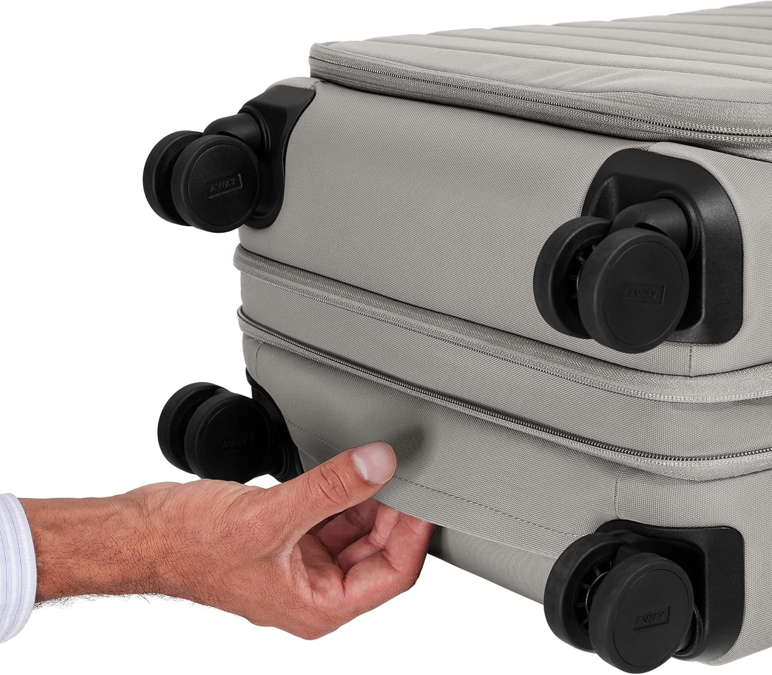 1769308430 Away Softside Bigger Carry On Suitcase 23 Inch Lightweight Expandable High Strength Nylon Luggage With Spinner Wheels Meets Requirements for Most Major Airlines Cloud Gray.jpg