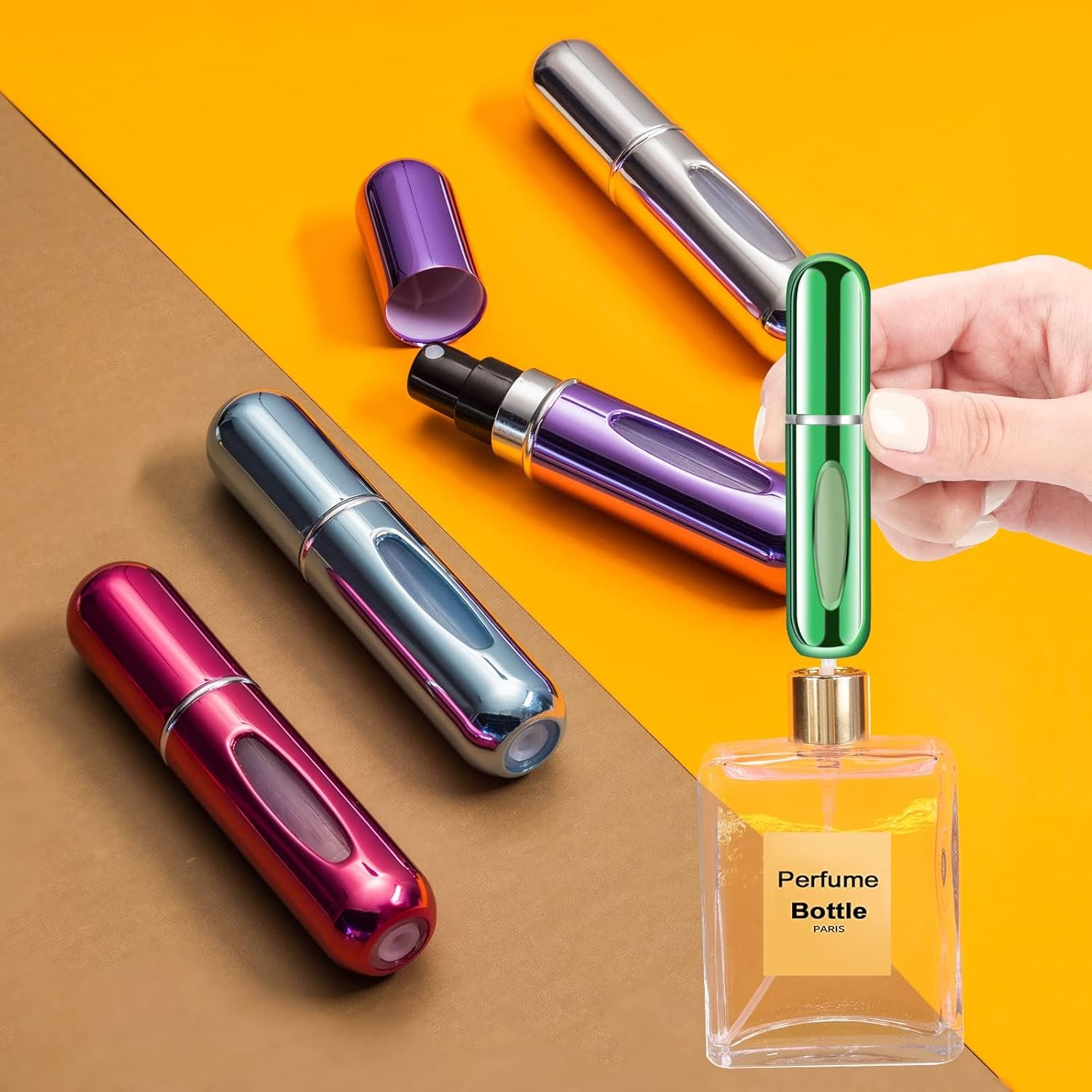 1769311575 Yamadura Mini Refillable Perfume Portable Atomizer Bottle Refillable Perfume Spray Refill Pump Case for Traveling and Outgoing 5ml 4 Pack 4.jpg