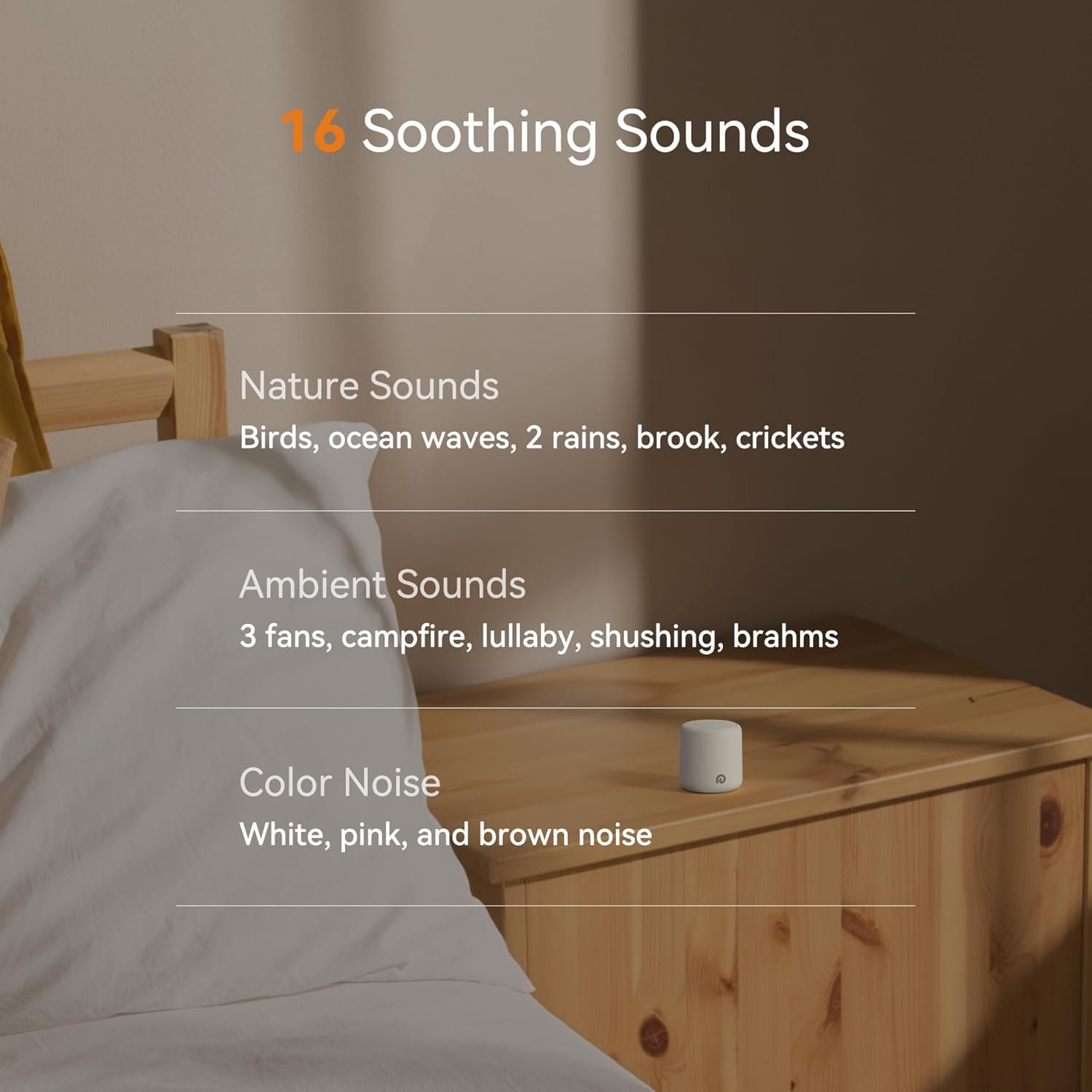 1769313515 Dreamegg Portable Travel White Noise Machine for Sleep Features Powerful Battery Egg Sized 16 Nature Sounds Timer for Baby Adults Office Privacy Home Gift Cream.jpg