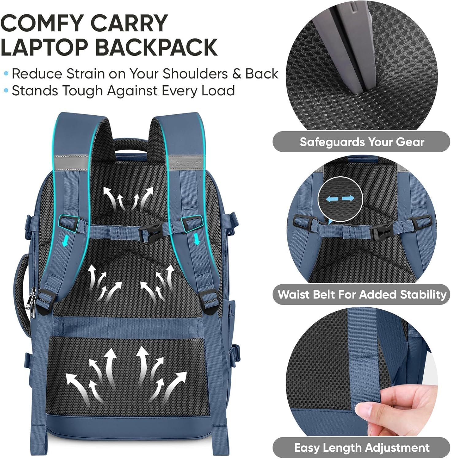 1769314371 BALEINE Travel Backpack for Women Men Large Sturdy Carry On Laptop Backpack Gifts for Business Casual Weekender Hiking Large Dusty Blue.jpg
