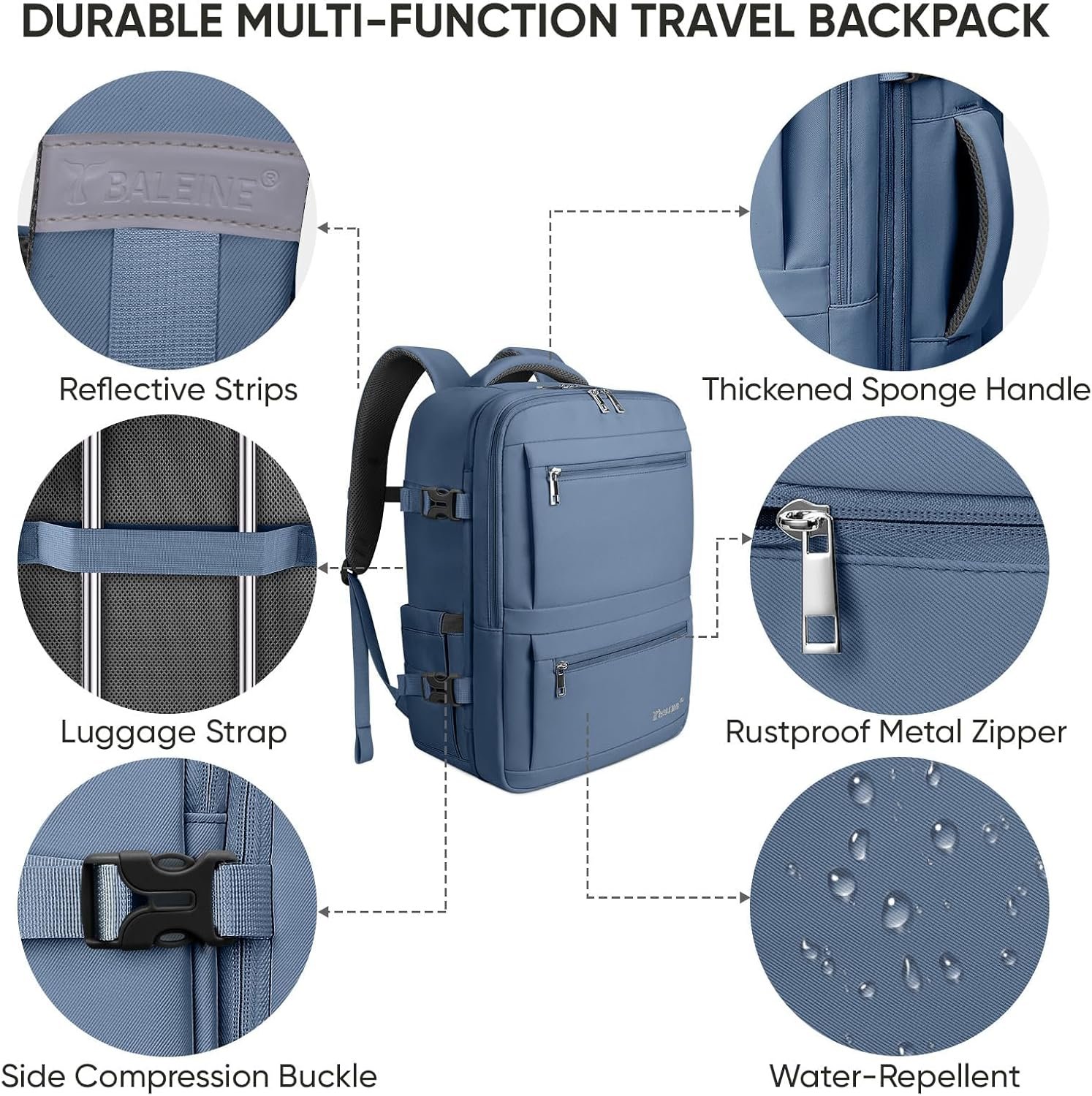 1769314379 BALEINE Travel Backpack for Women Men Large Sturdy Carry On Laptop Backpack Gifts for Business Casual Weekender Hiking Large Dusty Blue.jpg