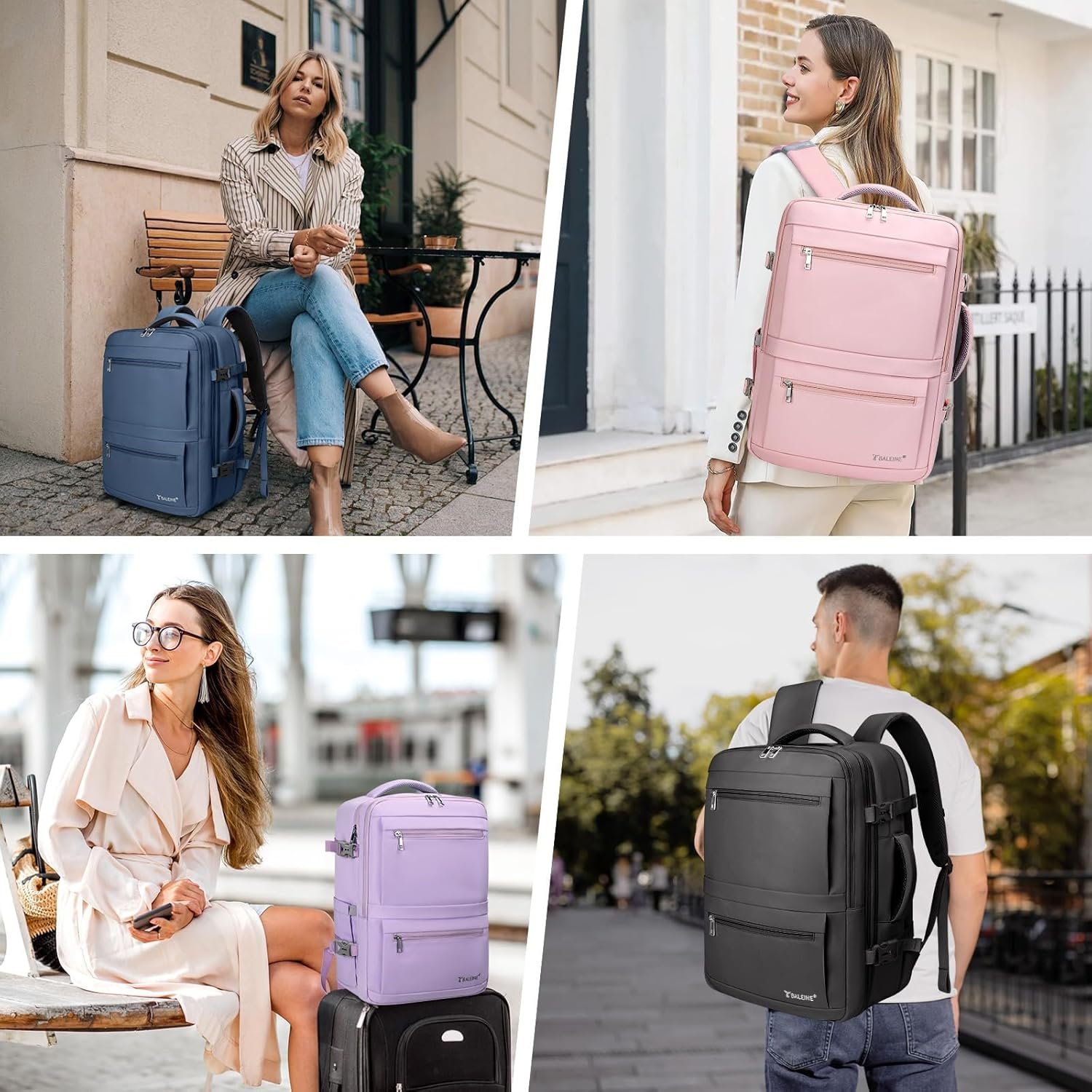 1769314382 BALEINE Travel Backpack for Women Men Large Sturdy Carry On Laptop Backpack Gifts for Business Casual Weekender Hiking Large Dusty Blue.jpg