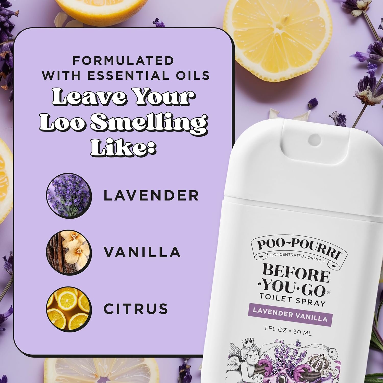 1769316900 Poo Pourri Before You Go Pocket Toilet Spray Travel Essentials Lavender Vanilla 1 Fl Oz Up to 50 Uses On The Go Bathroom Odor Deodorizer with Essential Oils TSA Approved Size.jpg