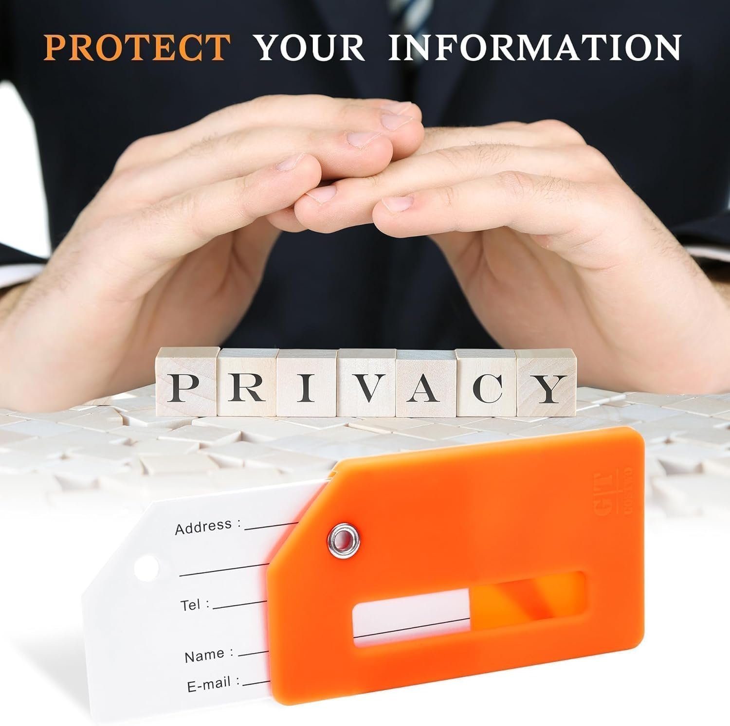 1769318350 8 Pack Silicone Luggage Tag for Suitcases with Stainless Loop TSA Approved Privacy Protection Travel Essentials Bag Tags by Gostwo Mixed Color.jpg
