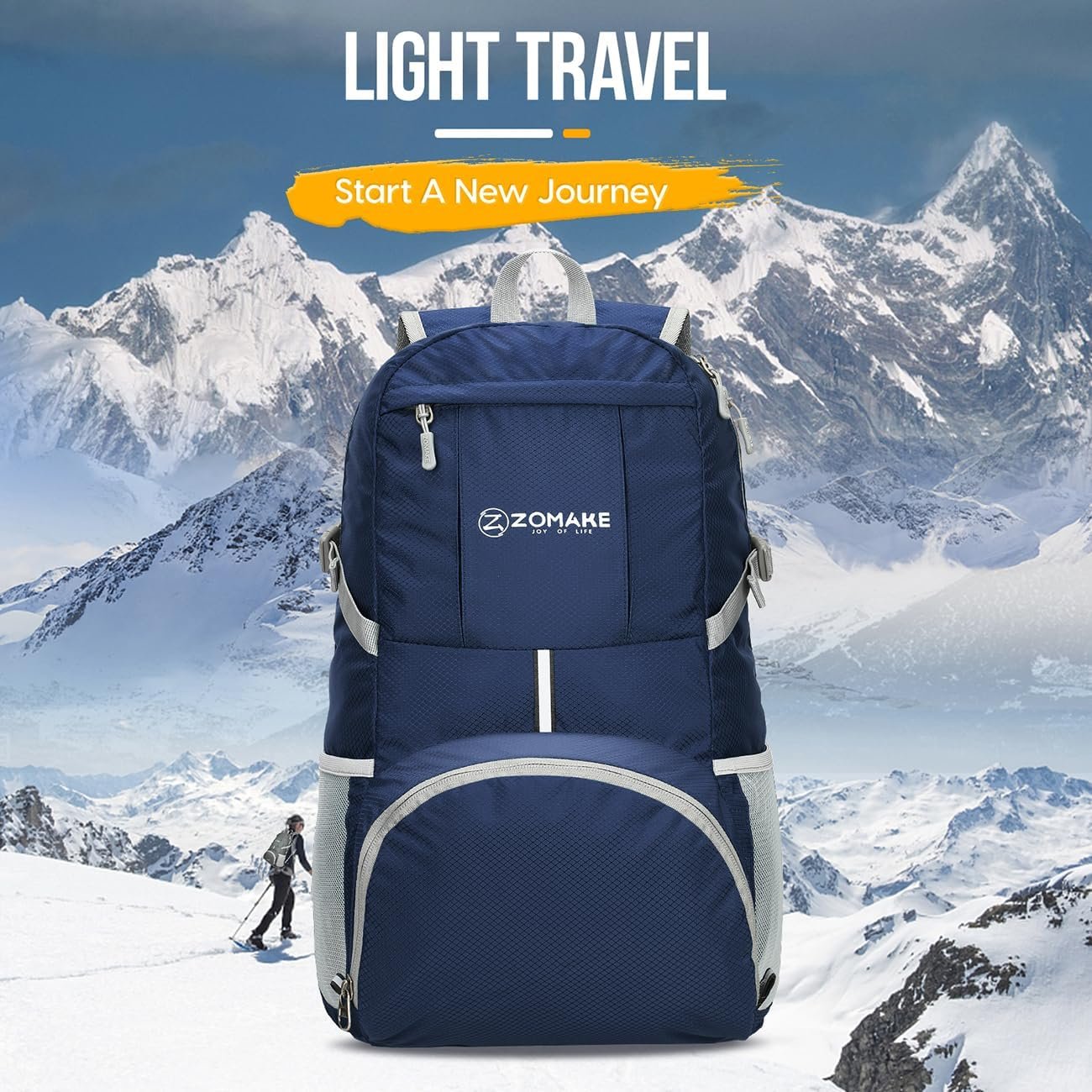 1769318716 ZOMAKE Lightweight Packable Backpack 35L Light Foldable Backpacks Water Resistant Collapsible Hiking Bag Compact Folding Day Pack for Travel CampingNavy Blue.jpg