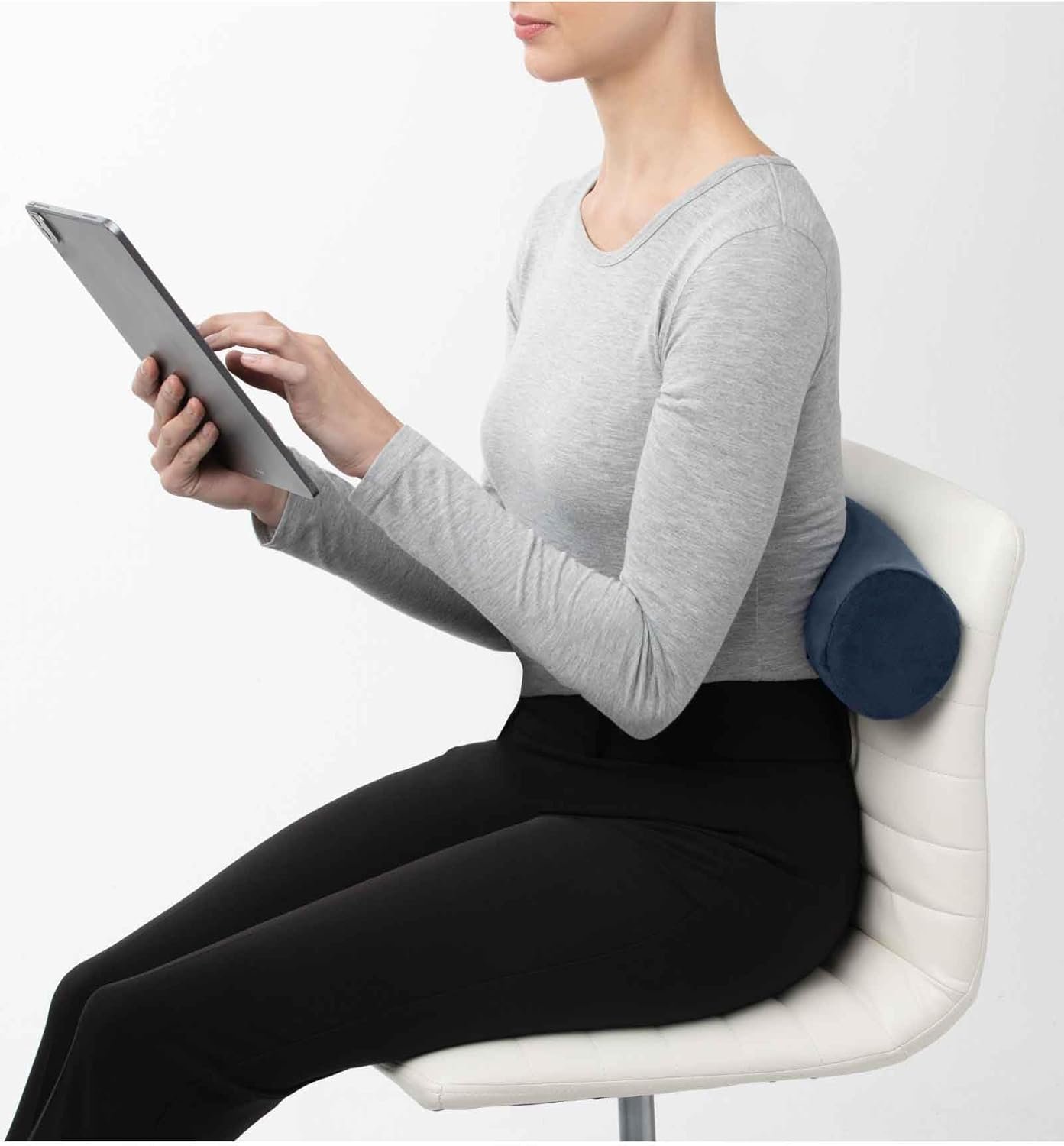 1769319442 Brookstone Free Form Travel Pillow Lightweight Flexible Memory Foam Travel Neck Pillow for Sleeping Car Airplane Travel Support Blue.jpg