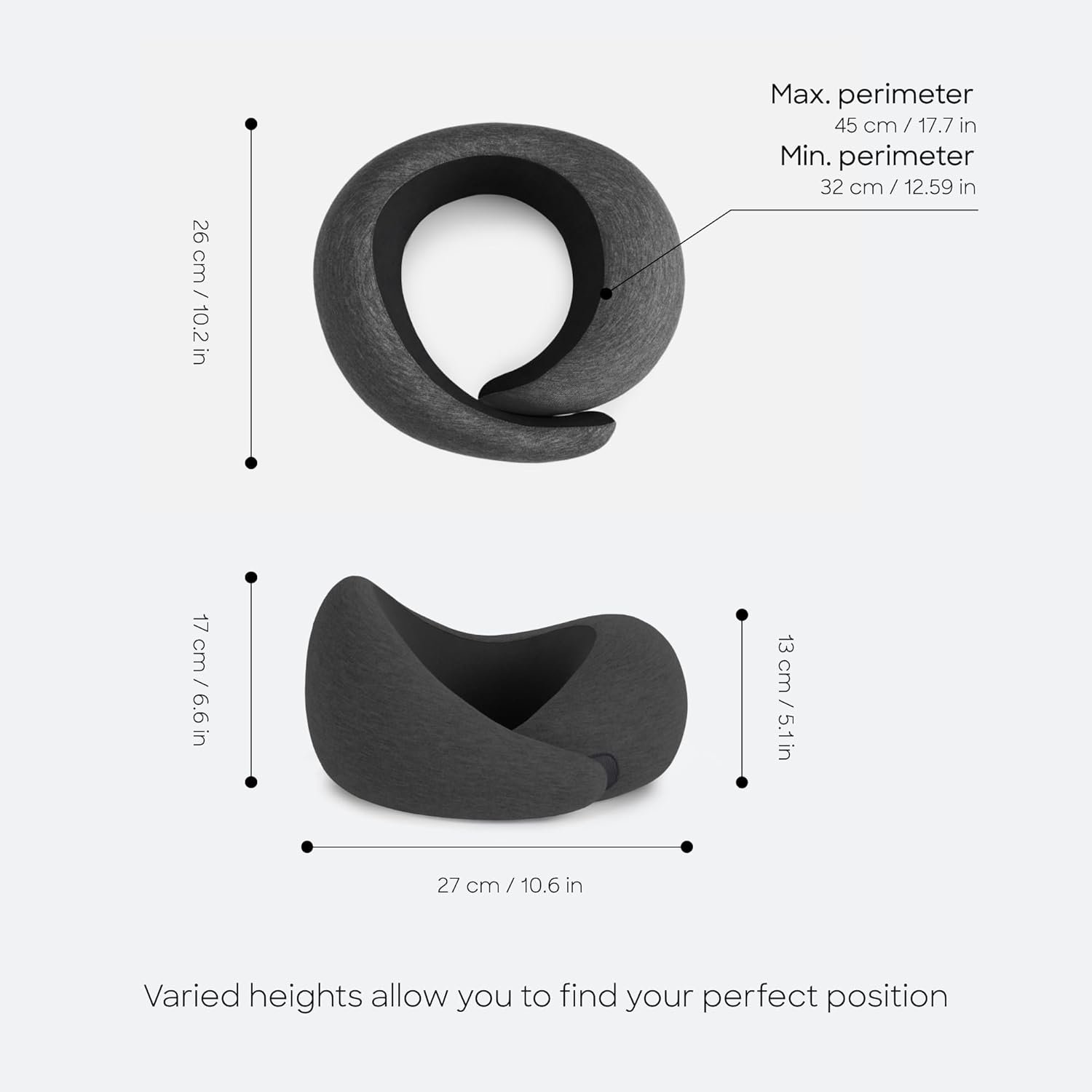 1769331464 Ostrichpillow Go Neck Pillow Travel Pillows for Airplanes Premium Memory Foam Travel Pillow 360o Ergonomic Design Asymmetrical Sides Travel Bag Included Washable Modal Cover.jpg