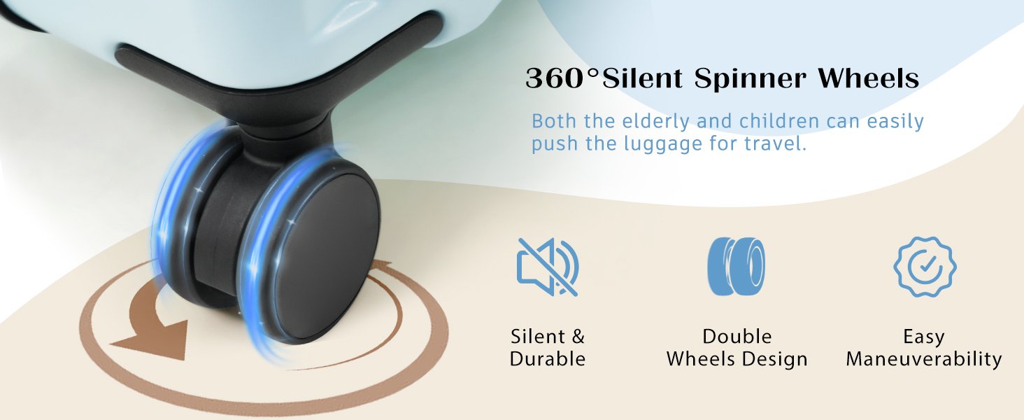 360°Silent Spinner Wheels