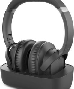 Avantree Ensemble - Wireless Headphones for TV Watching for Seniors, Easy Setup & Charging Dock, 35H Play Time, Comfortable, Works with Optical, AUX & Bluetooth TVs