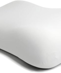 C CUSHION LAB Deep Sleep Pillow, Patented Ergonomic Contour Design for Side & Back Sleepers, Orthopedic Cervical Shape Gently Cradles Head & Provides Neck Support & Shoulder Pain Relief - Calm Grey