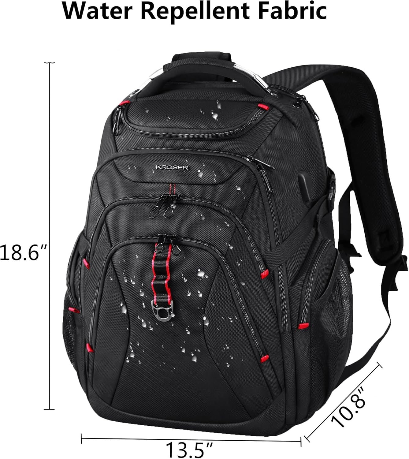 KROSER Travel Laptop Backpack 17.3 Inch XL Computer Backpack with Hard Shell Saferoom RFID Pockets Water Repellent Business College Daypack Stylish Bag for MenWomen Black.jpg