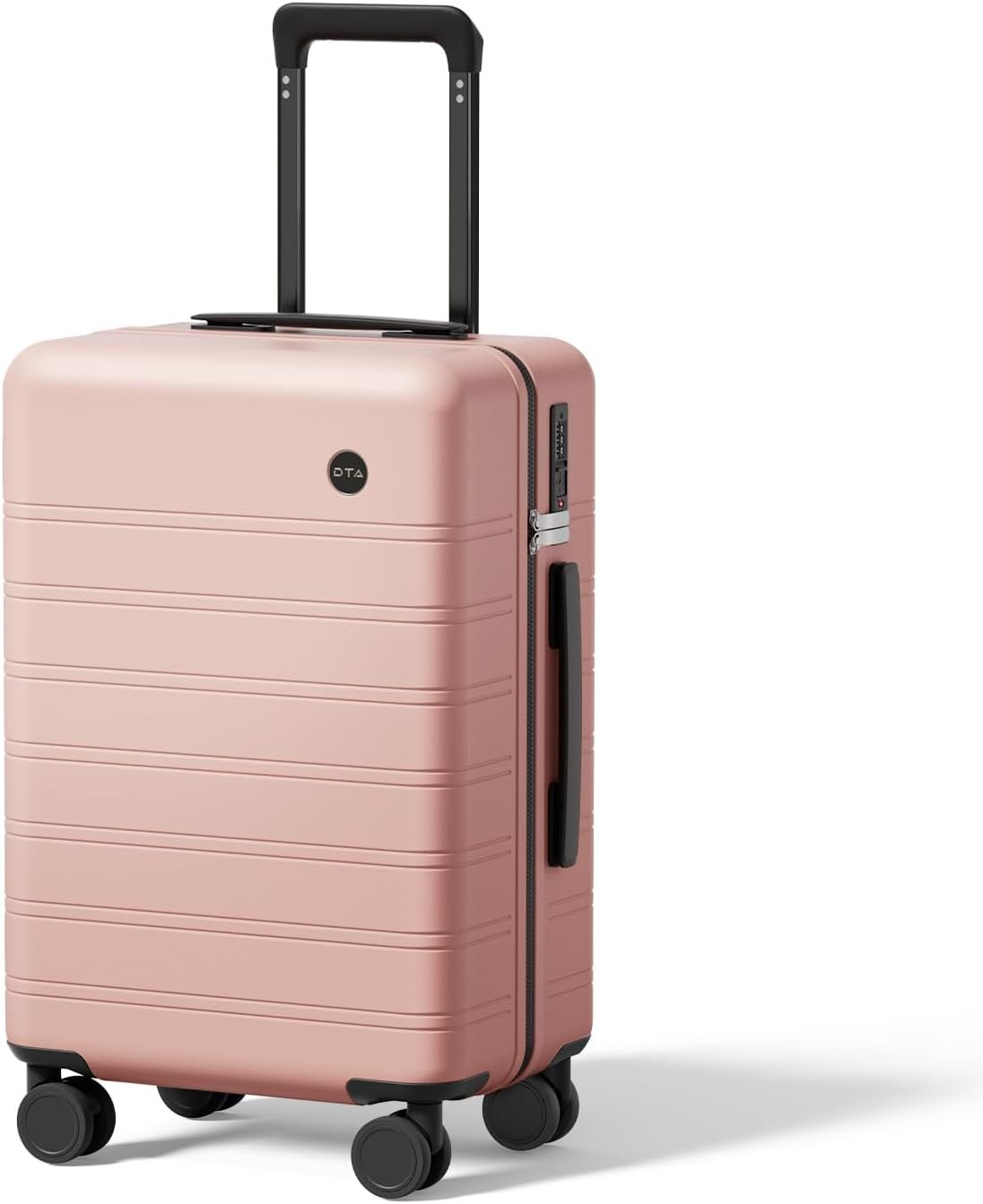 Lightweight PC Hard Shell Suitcase, 20-inch International Carry On Luggage Airline Approved with TSA Lock, 360 Silent Spinner Wheels- Ideal for Travel Suitcase (Pink, Carry-on 20-Inch)