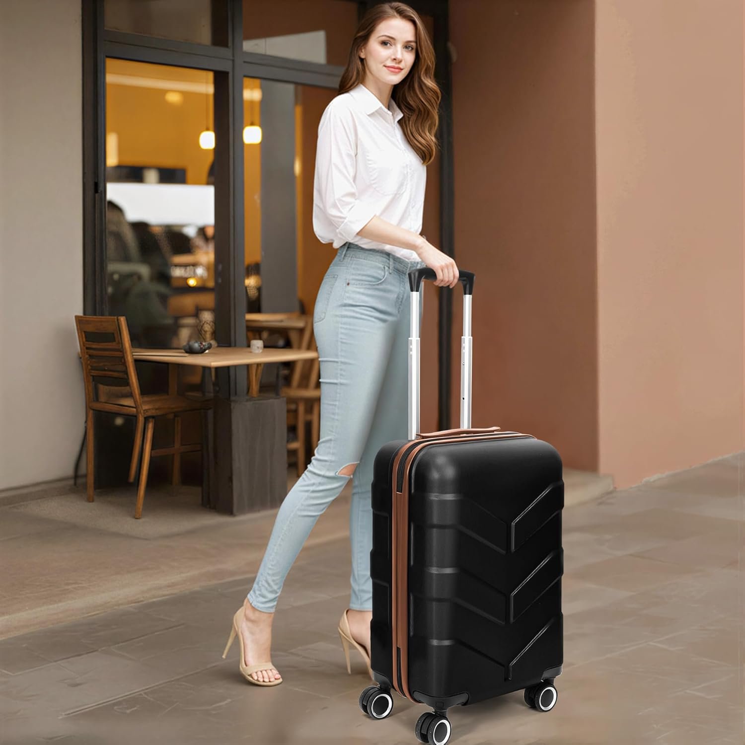 Luggage Sets 3 Piece with Spinner Wheel Hardside Suitcase Set with TSA Lock Expandable Lightweight Travel Luggage for Men and Women Black.jpg