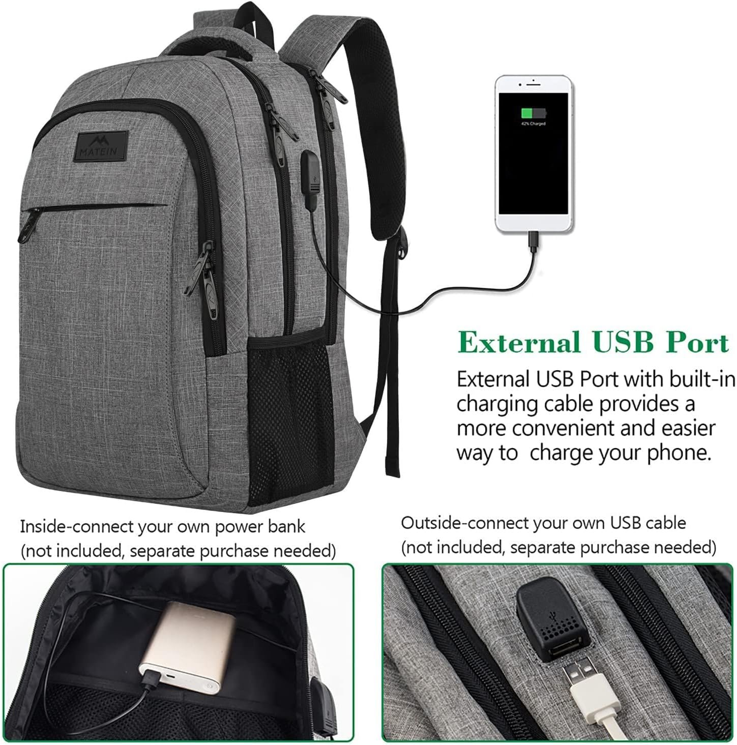 MATEIN Travel Laptop Backpack Business Anti Theft Slim Sturdy Laptops Backpack with USB Charging Port Water Resistant College School Computer Bag Gift for Men Women Fits 15.6 Inch Notebook Grey.jpg