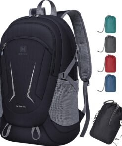 MIYCOO Backpack - Ultra Lightweight Packable Backpack for Travel Camping, Hiking Back Pack Waterproof Foldable Daypack for Men Women Black