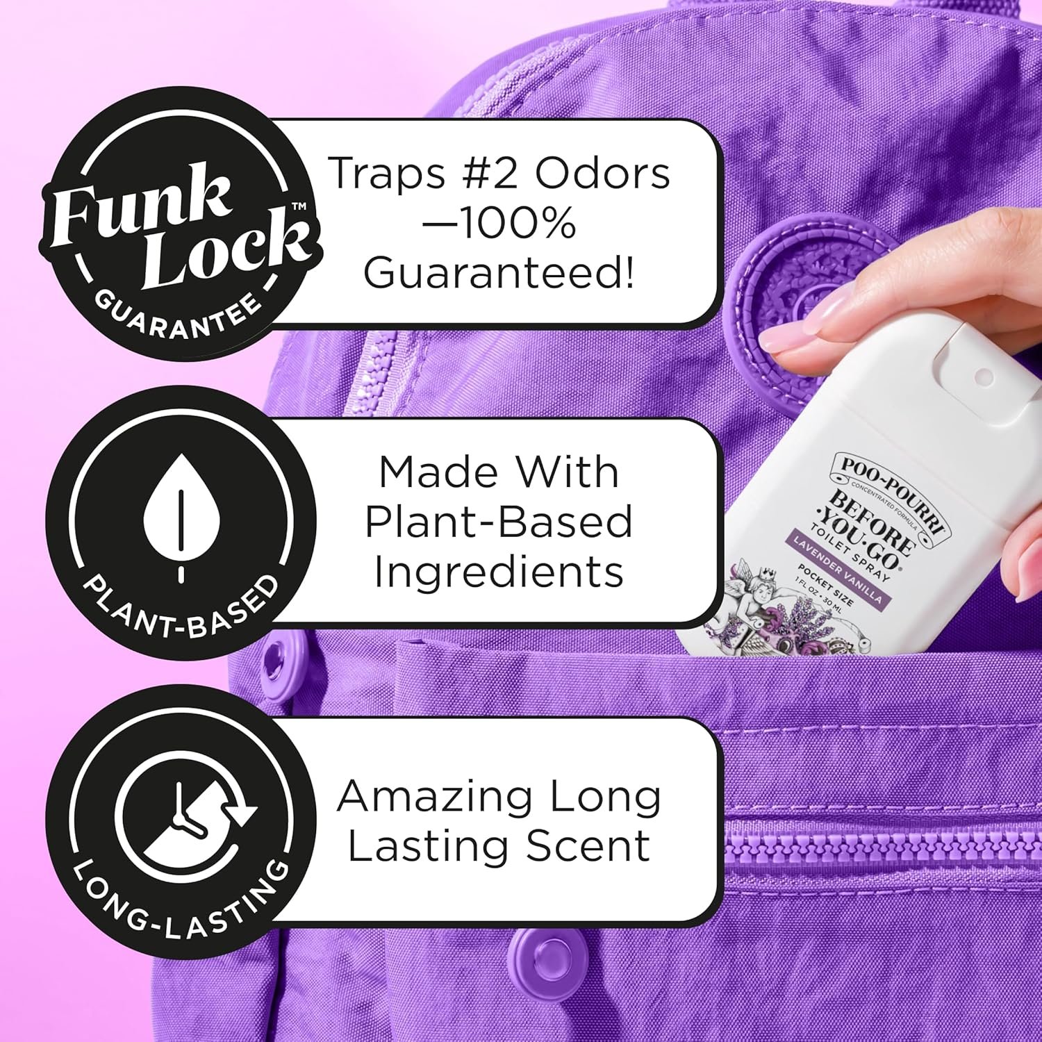 Poo Pourri Before You Go Pocket Toilet Spray Travel Essentials Lavender Vanilla 1 Fl Oz Up to 50 Uses On The Go Bathroom Odor Deodorizer with Essential Oils TSA Approved Size.jpg