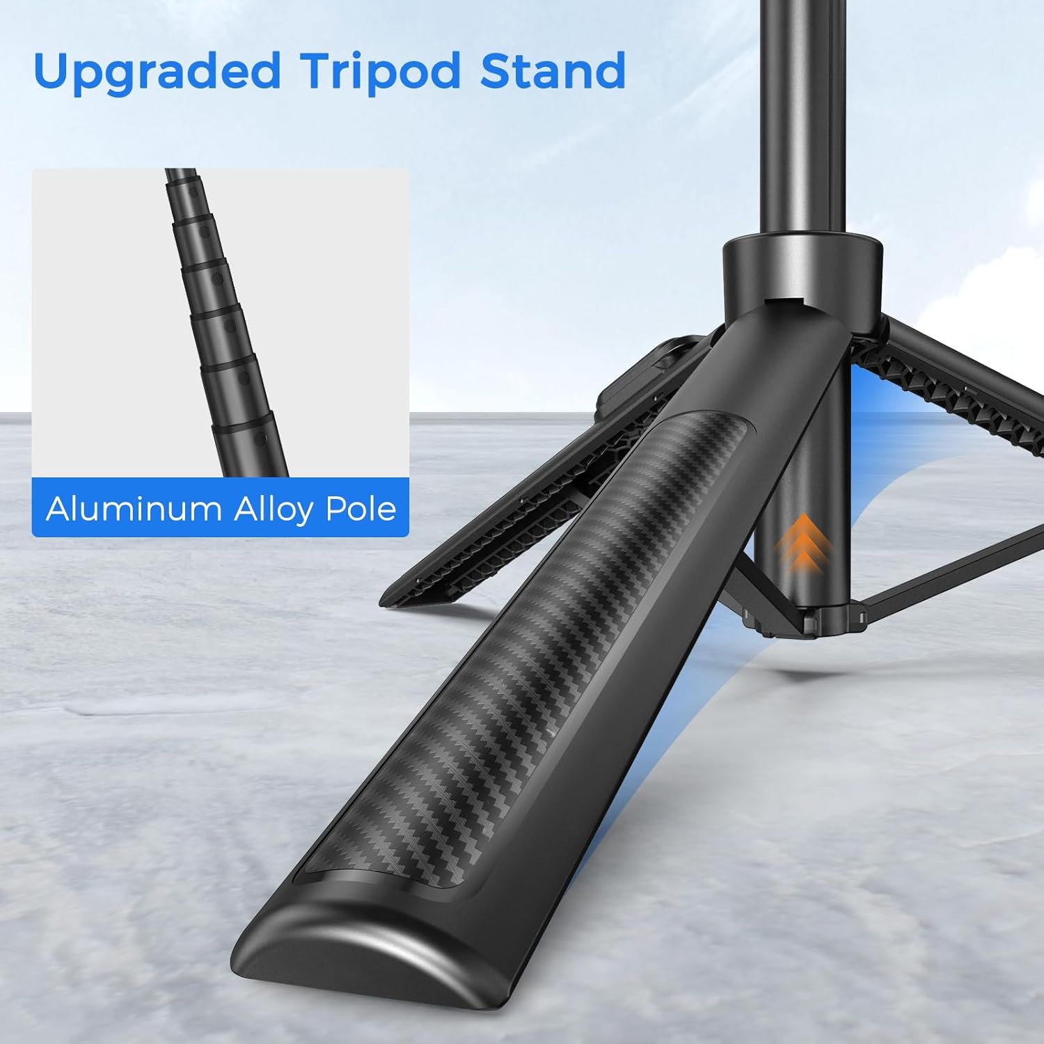 Selfie Stick Travel Tripod for Cell Phone with Remote Control and Phone Holder Extendable Selfie Stick for iPhone iPhone Tripod for Video Recording 50 Inch Black.jpg