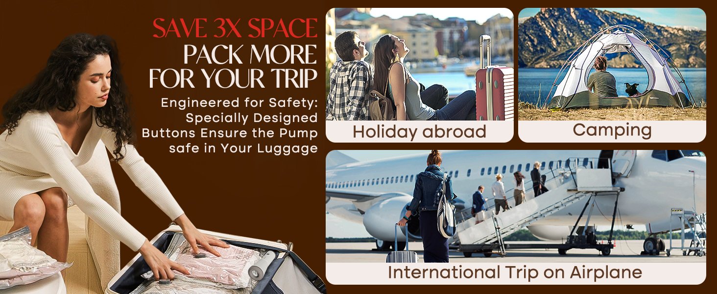 vacuum travel bags for luggage