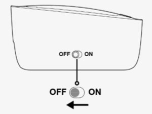 Keep the transmitter OFF
