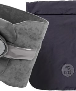 trtl Pillow - Scientifically Proven, Super Soft Neck Support Travel Pillow for Sleeping - Lightweight and Machine Washable - Ergonomic Design for Traveling on Airplanes, Cars, and Trains - Grey