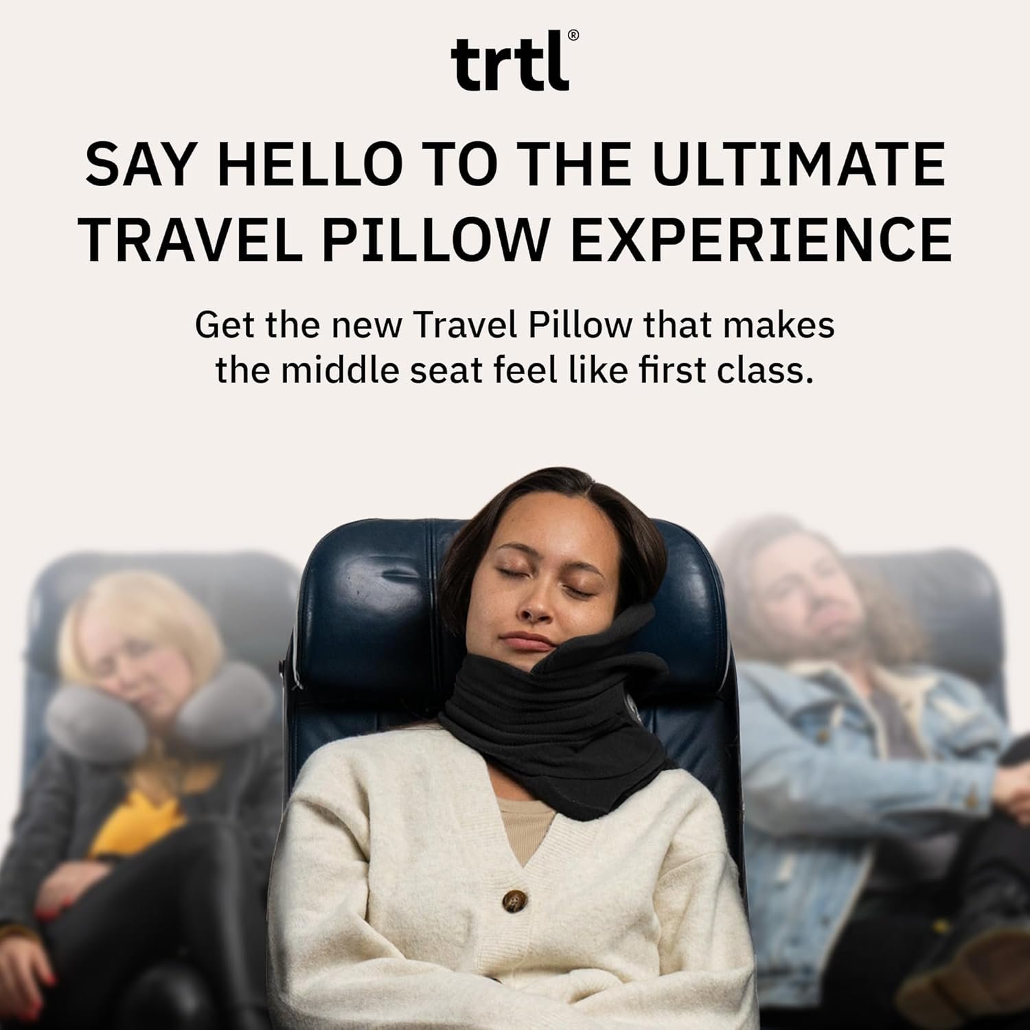 Trtl Pillow Scientifically Proven Super Soft Neck Support Travel Pillow for Sleeping Lightweight and Machine Washable Ergonomic Design for Traveling on Airplanes Cars and Trains Grey.jpg