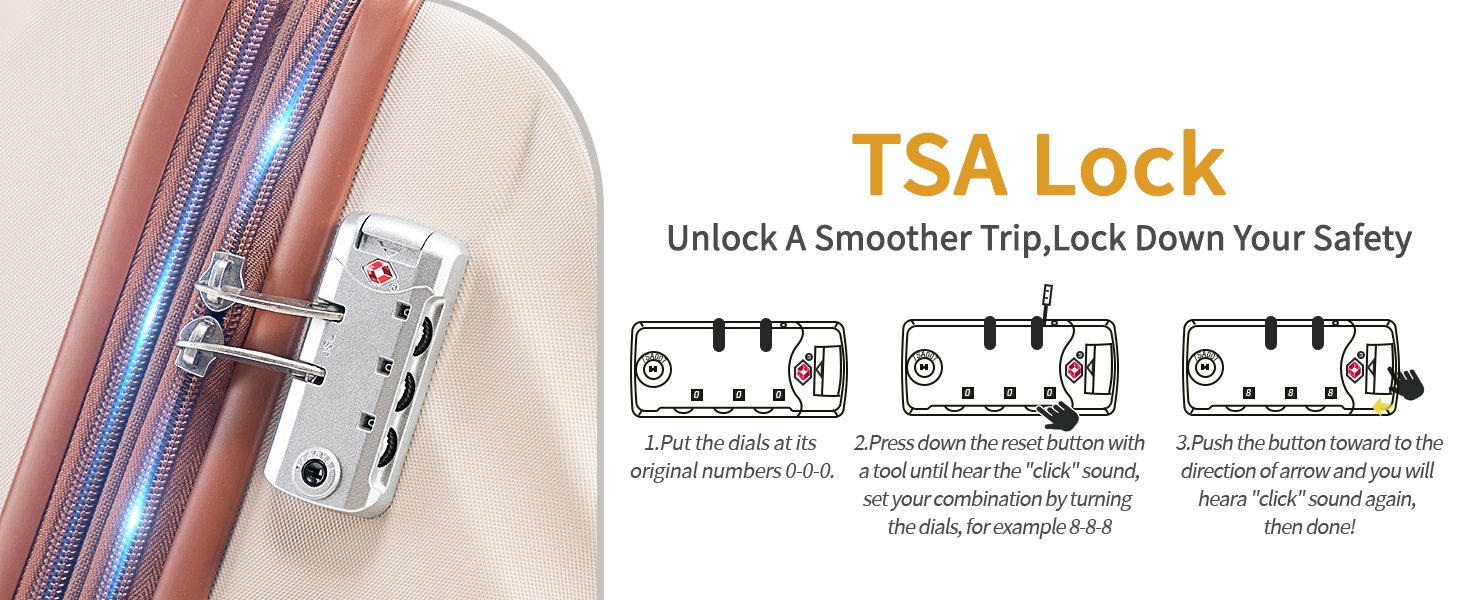 TSA lock suitcase