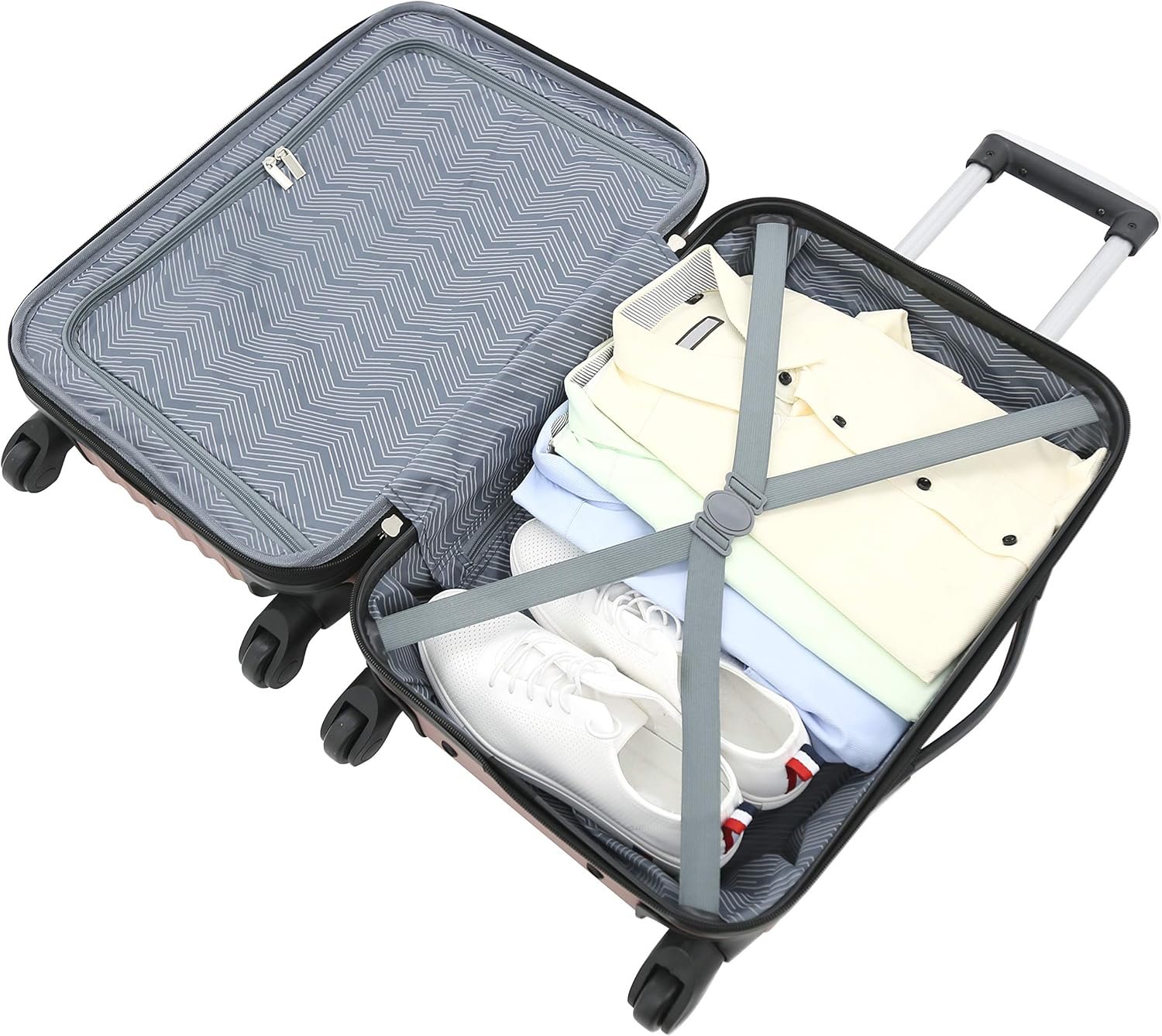 1777406934 Travelers Club Midtown Hardside 4 Piece Luggage Travel Set Rose Gold.jpg