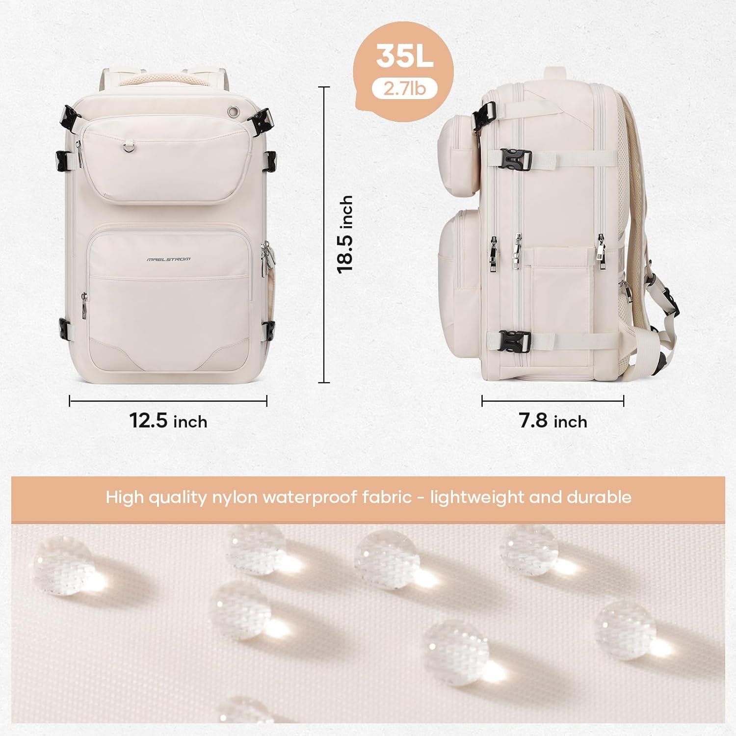 1777406983 Maelstrom Travel Backpack for Men Women 35L Carry on Backpack for Traveling on Airplanewith Belt BagShoe CompartmentWaterproof Laptop Backpack fit 17Laptop Beige Large.jpg