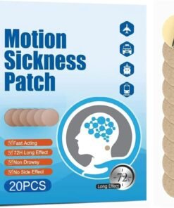 (2026 New) Motion Sickness Patches Non-Drowsy, 100% Natural Motion Sickness Patch(Efficient– Lasts 72 Hours)-for Car Airplane Ship Altitude Sickness(Travel Essentials)-for Adults and Kids(20 Count)