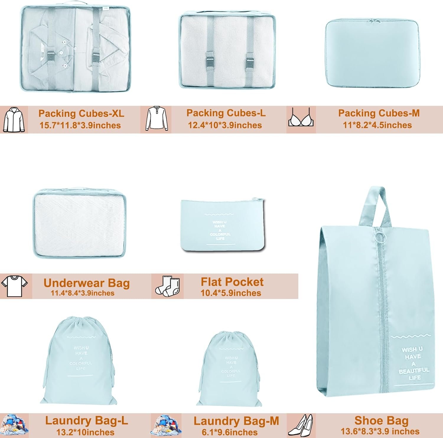 1777438099 Packing Cubes for Travel 8 Set Luggage Organizer Bags for Family Mesh Breathable Travel Essentials Bags Set Durable Travel Packing Cubes for Suitcases.jpg