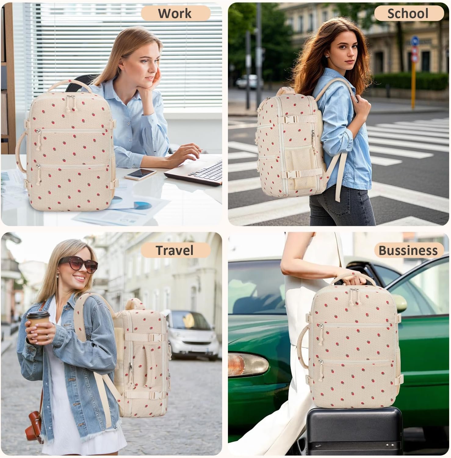 1777449797 Tenot Corduroy Travel Backpack for Women 15.6 Inch Womens Laptop Backpack TSA Approved Carry On Backpack Personal Item Backpack for Travel Work Business Beige Strawberry.jpg
