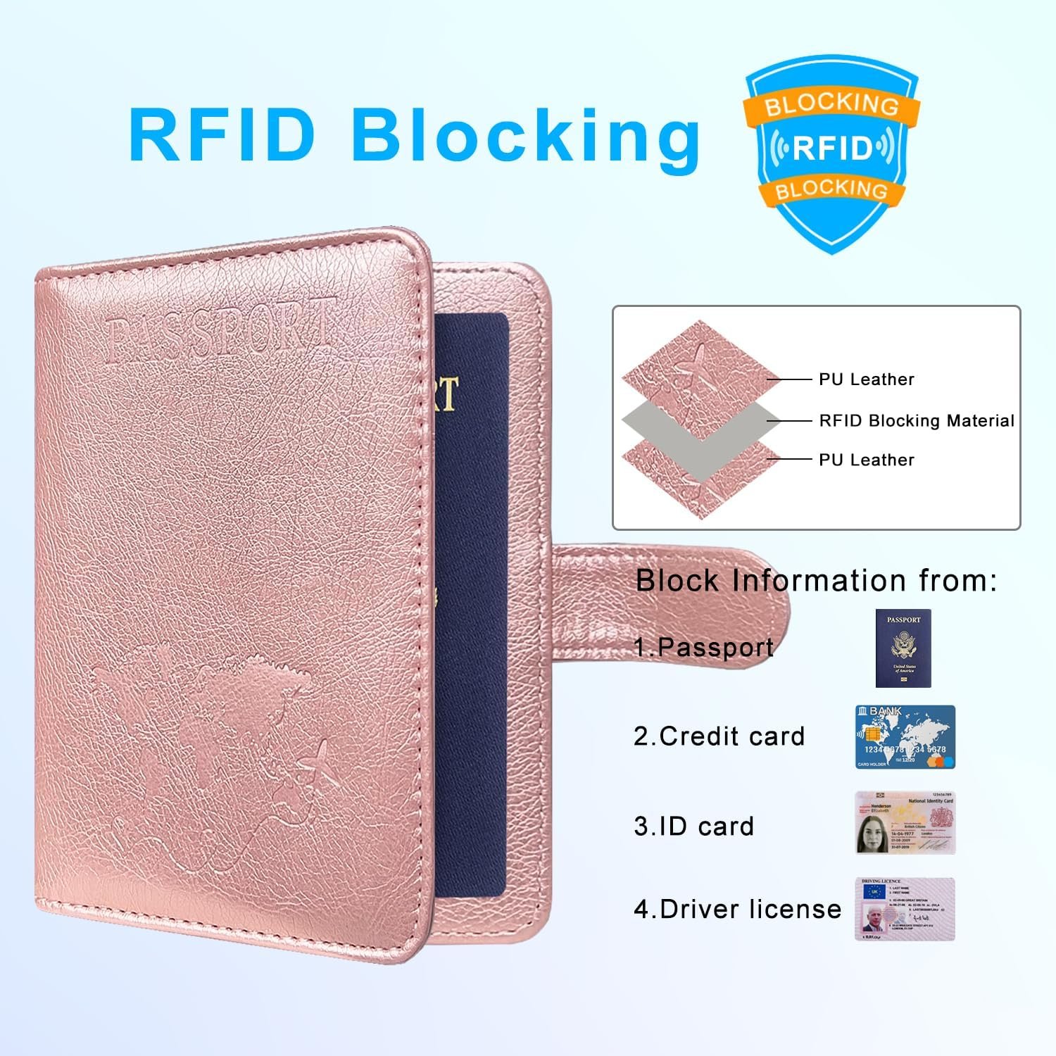 1777454671 ACdream Passport Holder for Travel Essentials Rfid Blocking Passport Wallet Cover Case for Travel Must Haves Accessories Book Holders for WomenMen Rose Gold.jpg