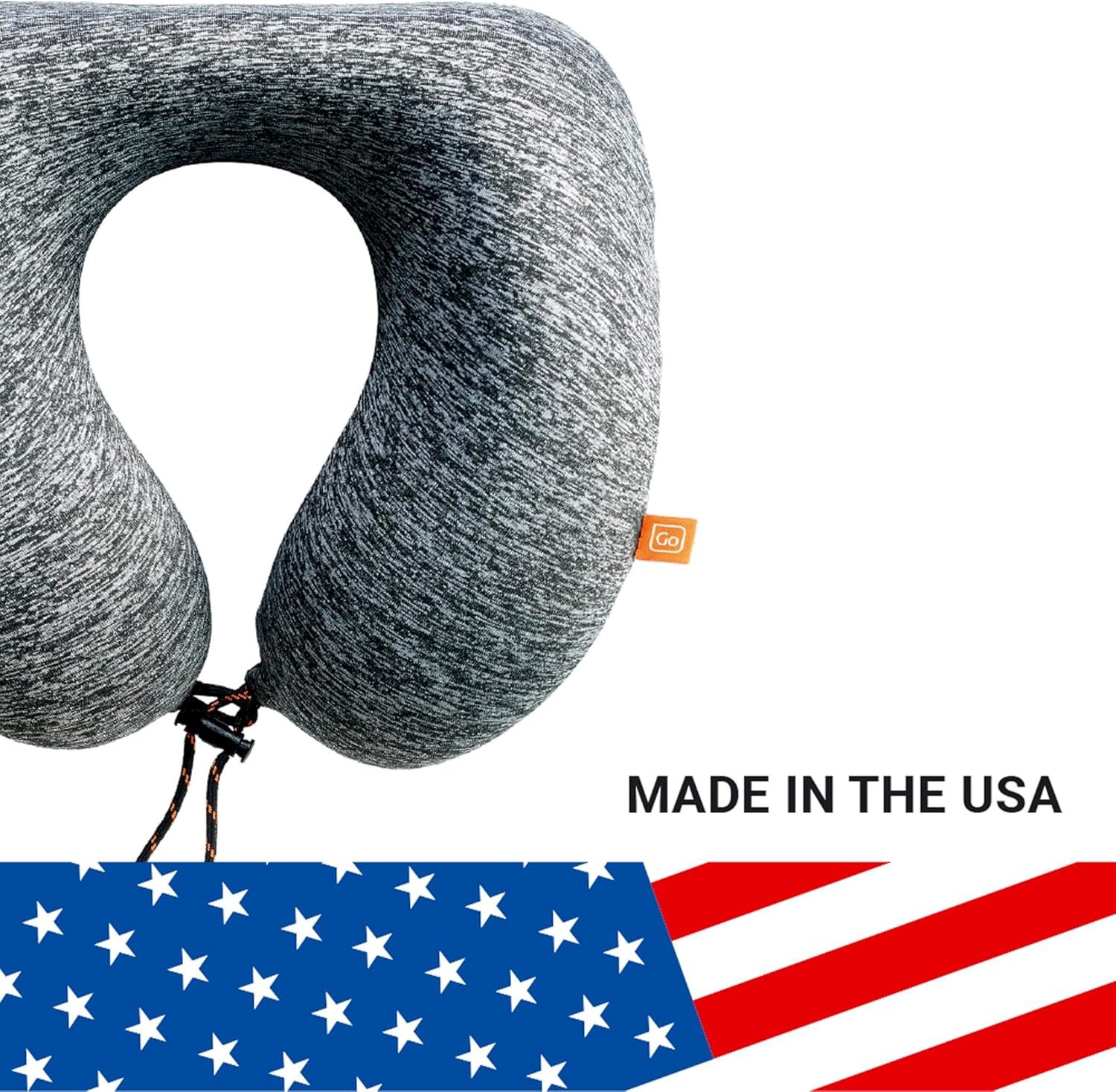 1777455767 Go Travel American ZZZs Comfortable Neck Pillow Travel Pillow for Uninterrupted Sleep Memory Foam Pillow for Everyday Commute Airplane Bus Car and Gaming Travel Essentials Made in USA Orange.jpg