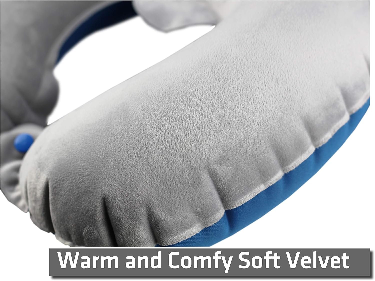 1777457569 TREKOLOGY Inflatable Neck Pillow for Travel – Compact Ultralight Air Pillow with Button Inflation Quick Deflate – Dual Fabric Neck Support Cushion for Airplane Car Train Bus.jpg