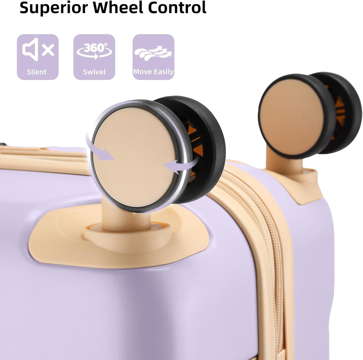1777459392 LARVENDER Luggage Sets 3 Piece Expandable Carry on Luggage 22x14x9 Airline Approved Hardshell Suitcase with Wheels TSA Lock Lightweight Suitcase Set for Women with Travel Backpack Lavender.jpg