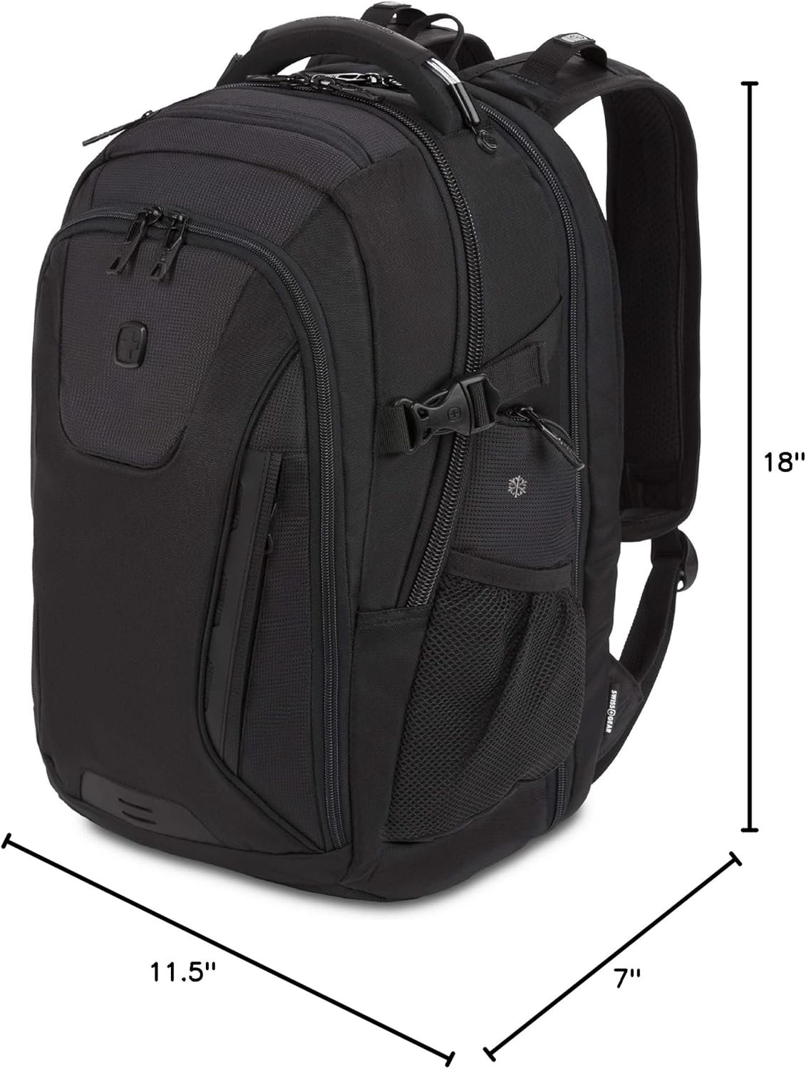 1777460725 SwissGear Travel Tech Elite Laptop Backpack – Fits Laptops up to 16 – ScanSmart TSA Friendly Backpack with USB Port Shoe Compartment Organizer Pockets – Black.jpg