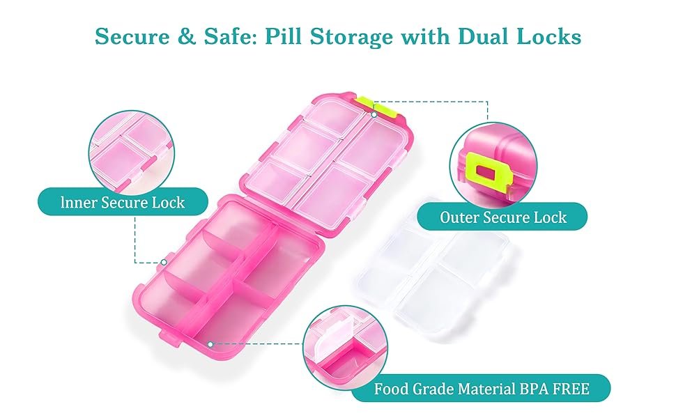Lock &amp;amp; Load Wellness: Dual-Lock Pill Organizer for Maximum Security