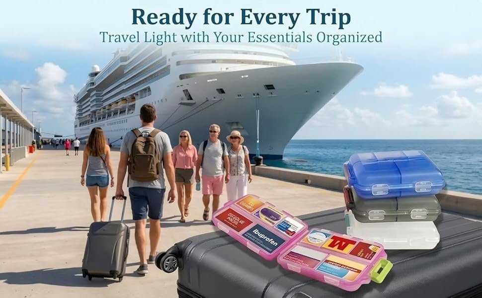 Voyage Vitality: Your Essential Travel Pill Case Set for Smooth Sailing!