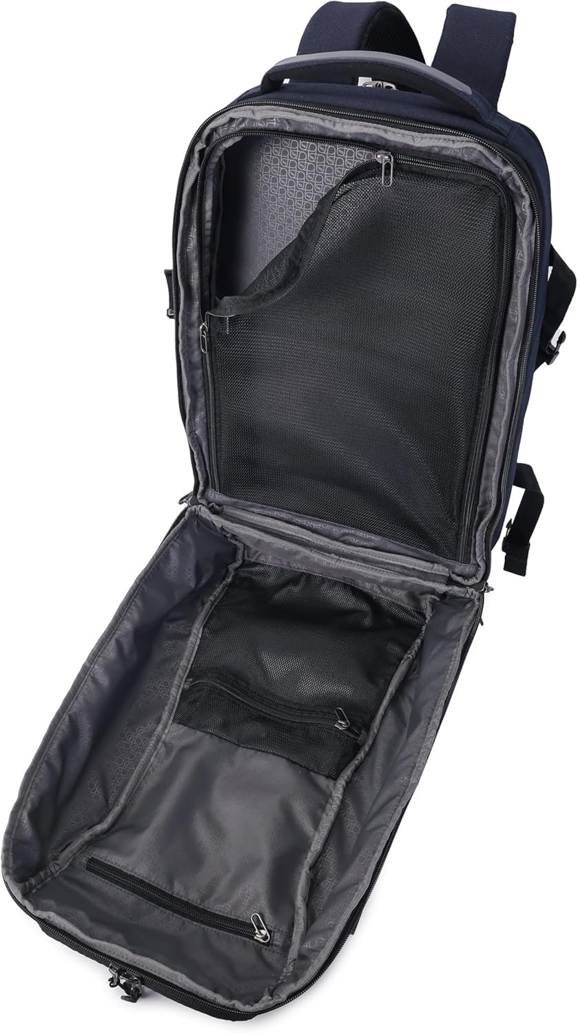 1777467853 Hedgren TRIP Travel Backpack – Expandable Water Repellent RPET with RFID Blocking Laptop Clothing Compartments Rain Cover Smart Sleeve for Carry On 28.5 L Peacoat Blue.jpg