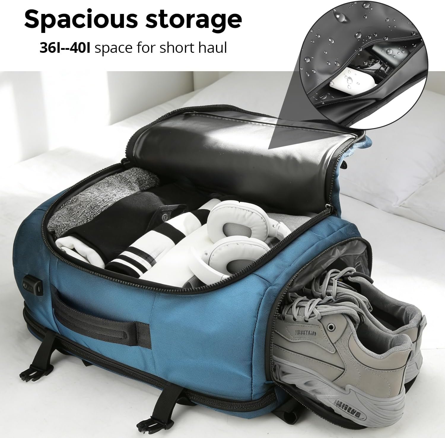 1777470630 Swissdigital Design Travel Backpack 41.5LTSA Friendly Flight Approved Carry on Luggage Handwith USB Charging Port Large Weekender Bag Fits 17 Inch Laptop Backpack Blue SD1756 30.jpg