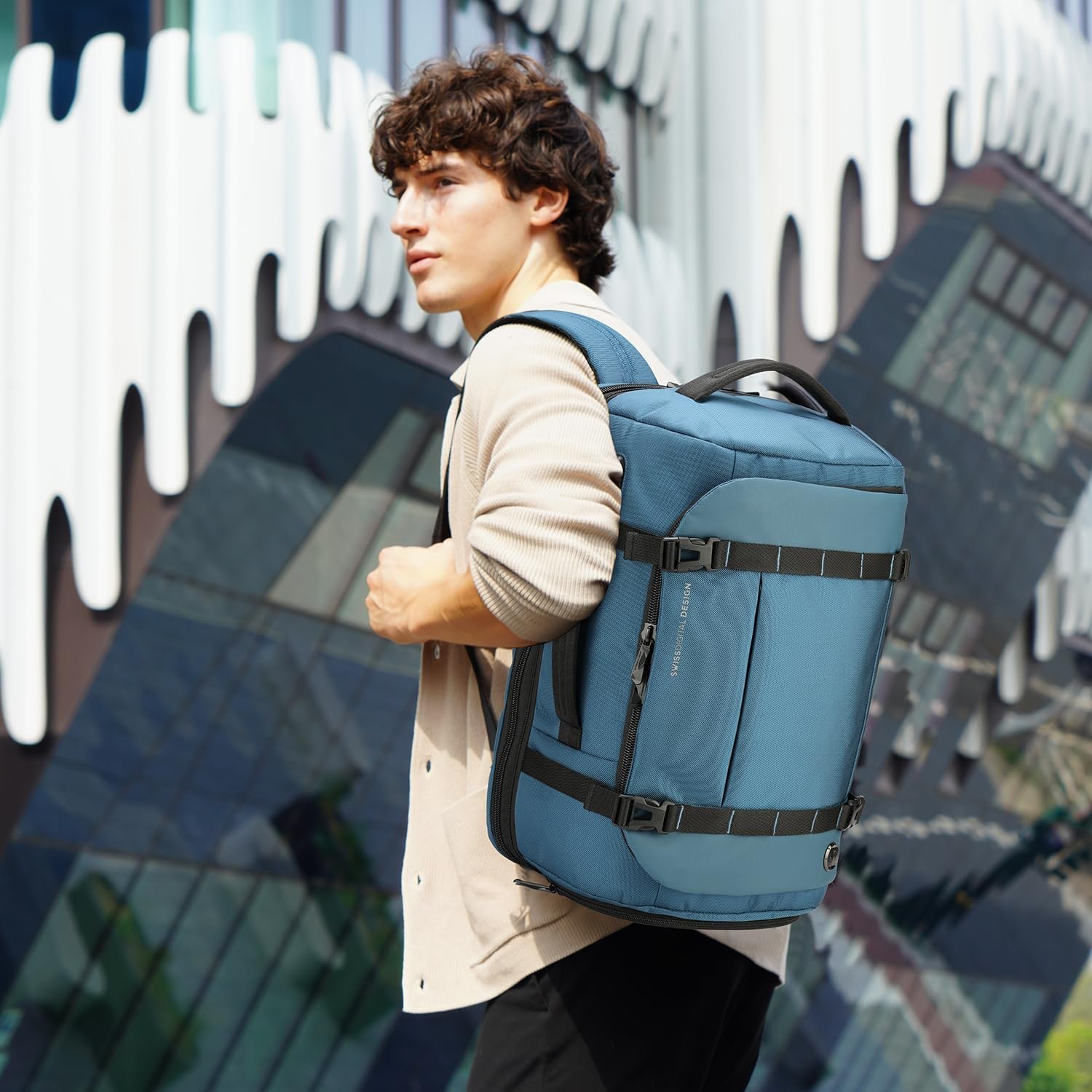 1777470635 Swissdigital Design Travel Backpack 41.5LTSA Friendly Flight Approved Carry on Luggage Handwith USB Charging Port Large Weekender Bag Fits 17 Inch Laptop Backpack Blue SD1756 30.jpg