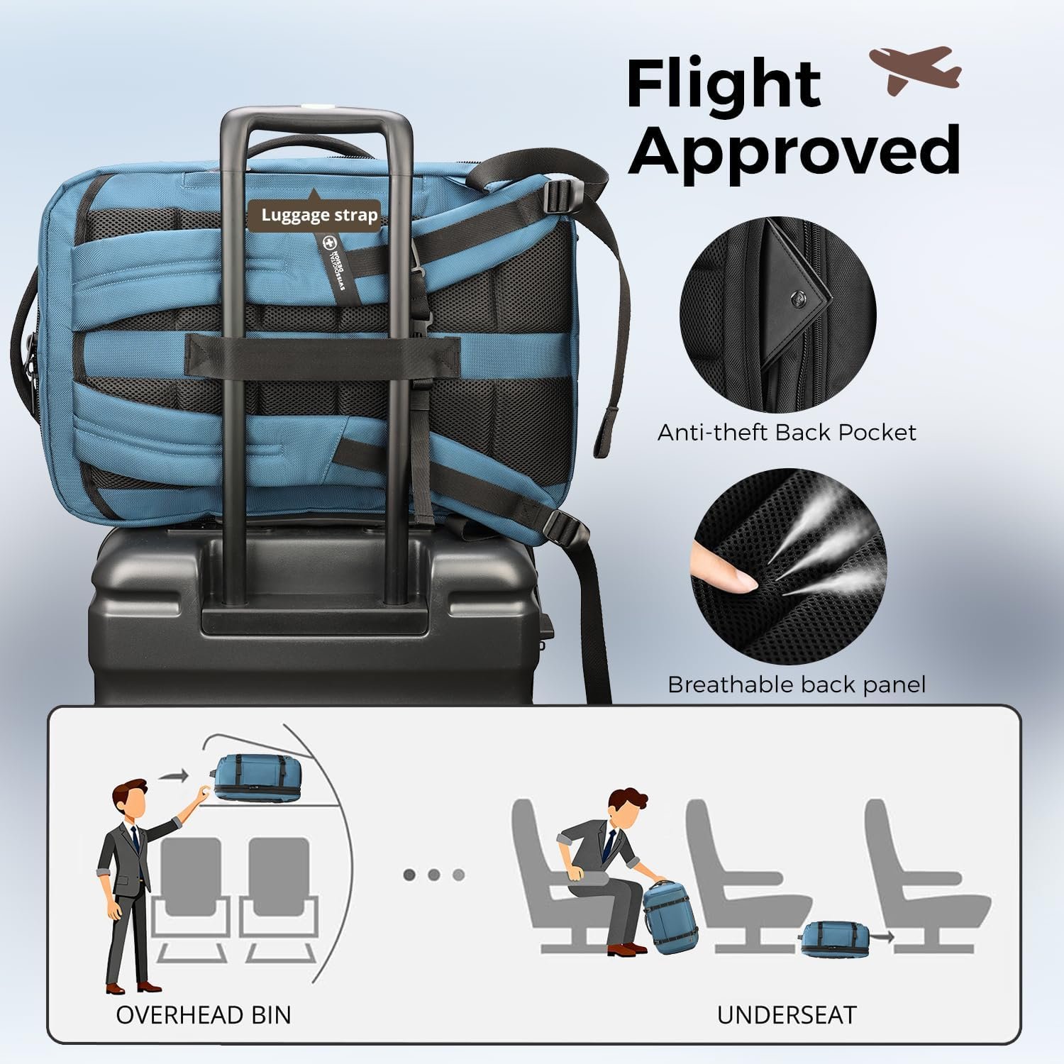 1777470646 Swissdigital Design Travel Backpack 41.5LTSA Friendly Flight Approved Carry on Luggage Handwith USB Charging Port Large Weekender Bag Fits 17 Inch Laptop Backpack Blue SD1756 30.jpg