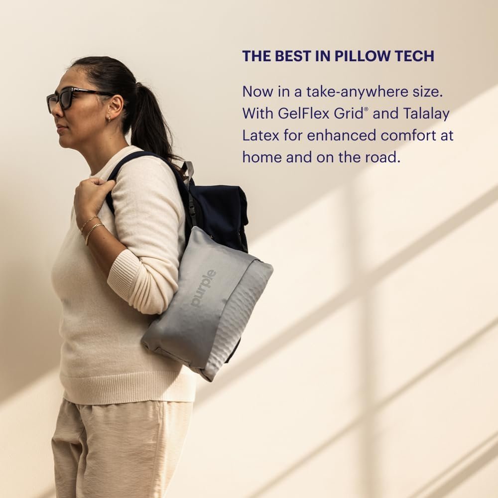 1777472718 Purple Harmony Anywhere Pillow TravelOn The Go Hex Grid Talalay Latex Core No Pressure Support Stays Cool Compact Lightweight for Easy Travel.jpg