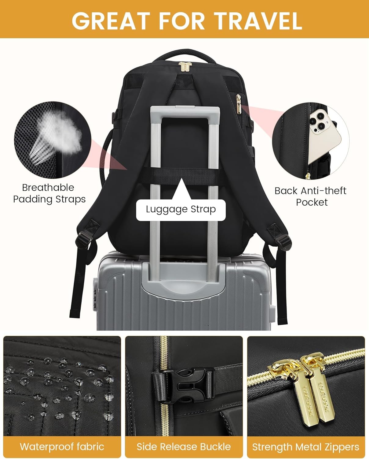 1777479228 LOVEVOOK Large Travel Backpack for Women Carry On Bag Flight Approved 40L TSA Personal Item Travel Bag with 3 Packing Cubes Waterproof 17 Inch Laptop Hiking Casual Bag Backpack.jpg