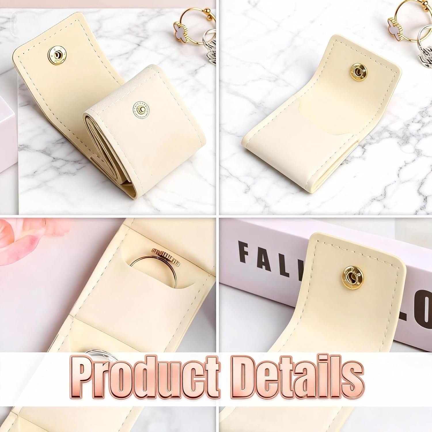 1777480079 Mini Travel Jewelry Bag Mini Jewelry Travel Case Multifunctional Folding with Buckle Portable Jewelry Pouch for Travel Essentials Earrings Rings Necklaces White1.jpg