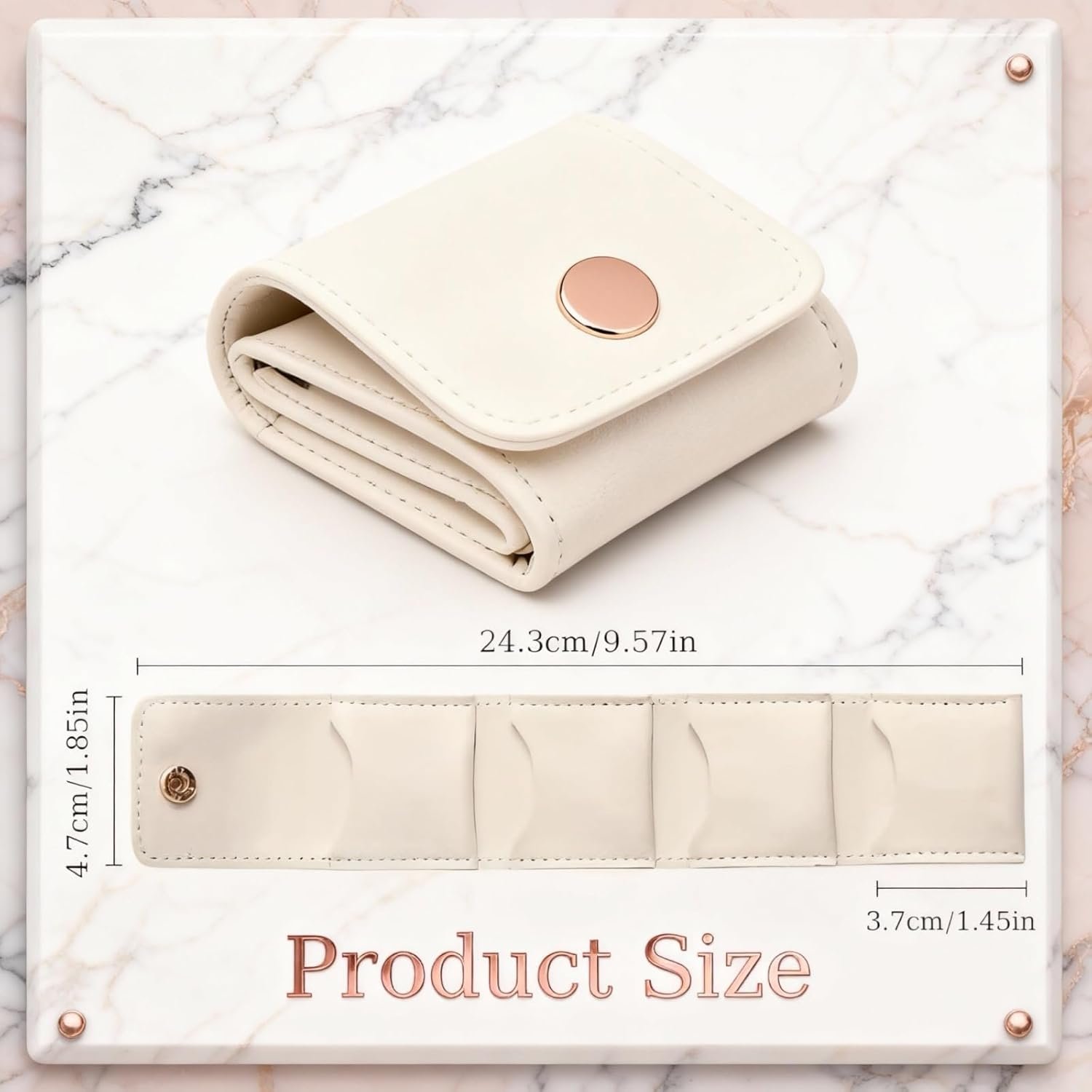 1777480087 Mini Travel Jewelry Bag Mini Jewelry Travel Case Multifunctional Folding with Buckle Portable Jewelry Pouch for Travel Essentials Earrings Rings Necklaces White1.jpg