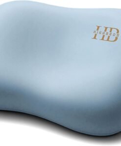 HighBeds Cervical Neck Pillow - Side Sleeper Pillow for Neck Pain Relief, Soft Ergonomic Memory Foam Pillows Ice Silk Zipperless Pillowcase, Eco-Friendly and Durable Material (Blue)